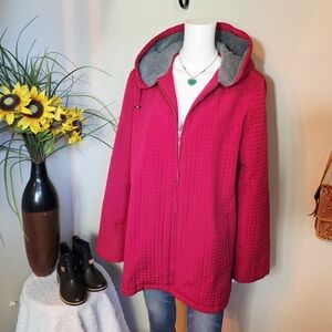 Kristen Blake Women's Red Hooded Jacket